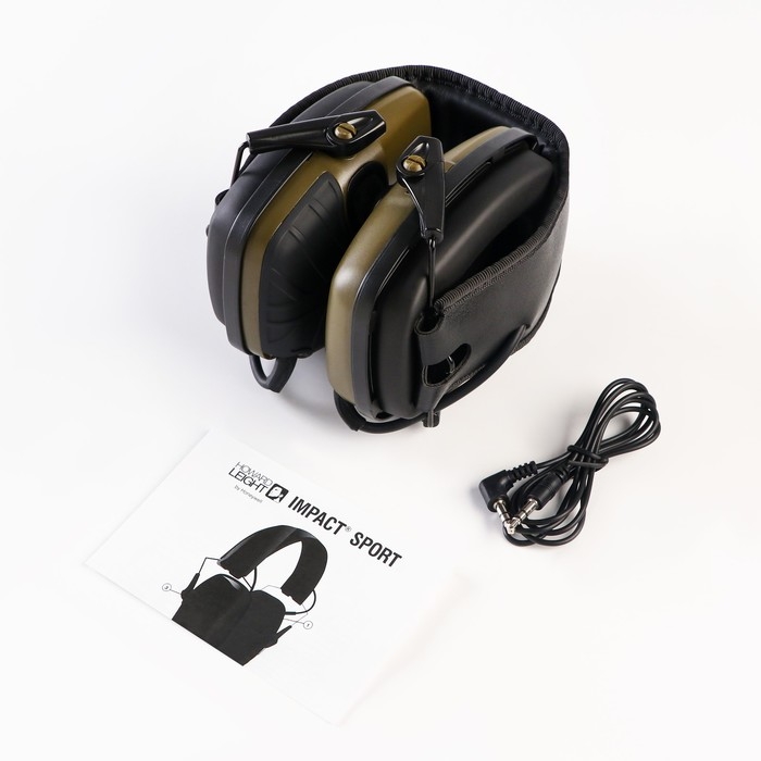 Тактические наушники для стрельбы с активным шумоподавлением