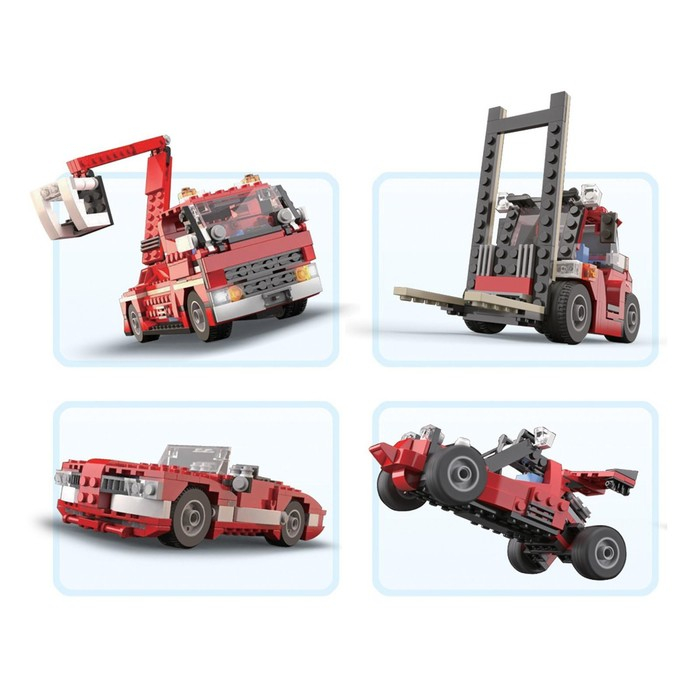 Конструктор гоночная машина Brick Architect, 23 в 1, 278 деталей, 6+ Конструктор гоночная машина Brick Architect, 23 в 1, 278 деталей, 6+