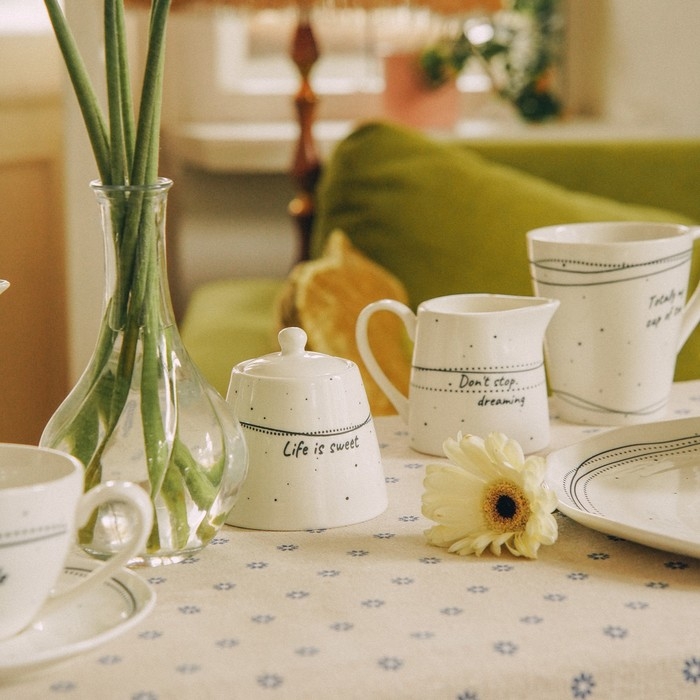 Сахарница фарфоровая SL Home «Милый дом», 180 мл, 9×7 см, цвет белый Сахарница фарфоровая SL Home «Милый дом», 180 мл, 9×7 см, цвет белый