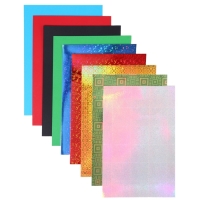 Картон цветной с голографией, А4, 10 листов, 10 цветов, немелованный, двусторонний, в папке, 250 г/м², Человек-паук Картон цветной с голографией, А4, 10 листов, 10 цветов, немелованный, двусторонний, в папке, 250 г/м², Человек-паук