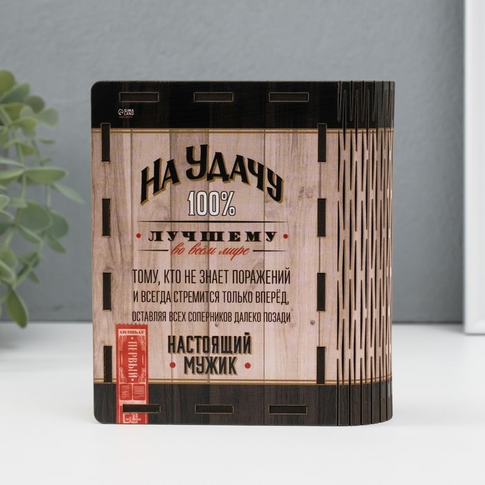 Копилка-шкатулка "Лучшему" 14х12х5 см МИКС