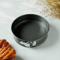 Форма для выпечки Доляна &laquo;Элин. Круг&raquo;, d=22 см, съёмное дно, антипригарное покрытие, цвет чёрный