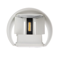 Светильник светодиодный настенный FSD-005, 6 Вт, 450 Лм, 3000К, IP54, 220 В, металл, белый Светильник светодиодный настенный FSD-005, 6 Вт, 450 Лм, 3000К, IP54, 220 В, металл, белый