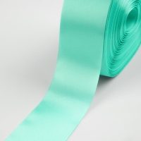 Лента атласная, 50 мм &times; 100 &plusmn; 5 м, цвет тиффани