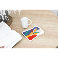 Чайная пара керамическая «Абстракция», кружка 200 мл, блюдце 17.8х13.3 см, цвет белый Чайная пара керамическая «Абстракция», кружка 200 мл, блюдце 17.8х13.3 см, цвет белый