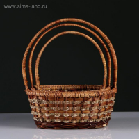 Набор корзин, 3 шт, 31&times;26&times;12/37, 26&times;22&times;11/34, 23&times;18&times;9/30 см, ротанг