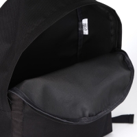 Рюкзак школьный текстильный &laquo;Булавка&raquo;, с карманом, 27х11х37, цвет чёрный