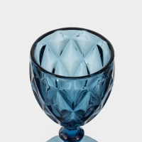 Бокал для вина стеклянный Magistro &laquo;Круиз&raquo;, 250 мл, 8&times;15,3 см, цвет синий