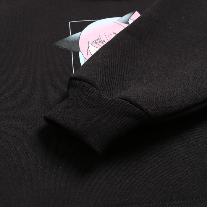 Толстовка для девочки, цвет черный, рост 116 см Толстовка для девочки, цвет черный, рост 116 см