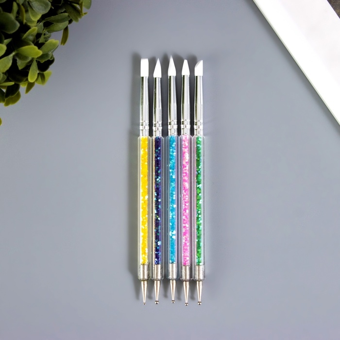 Инструменты для моделирования и придания формы Инструменты для моделирования и придания формы "Блёстки" набор 5 шт 15,5 см