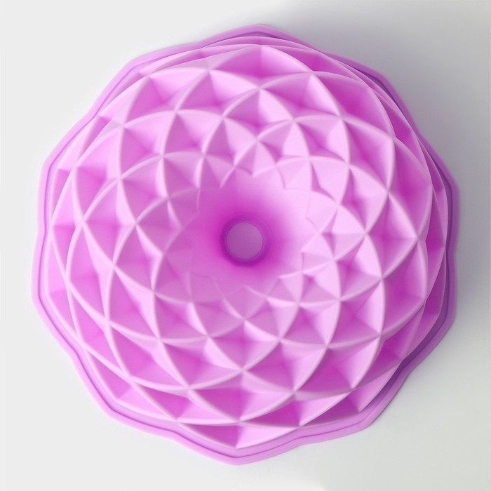 Форма для выпечки Доляна «Ромбовидная», силикон, d=23 см, внутренний d=21 см, цвет розовый Форма для выпечки Доляна «Ромбовидная», силикон, d=23 см, внутренний d=21 см, цвет розовый