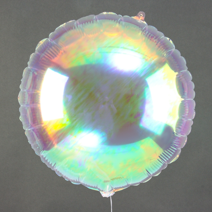 Шар фольгированный 18 Шар фольгированный 18" «Круг», цвет прозрачный перламутровый градиент