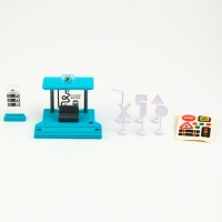 Детская остановка, со знаками дорожного движения для железной дороги, 15 &times; 12,5 &times; 11 см