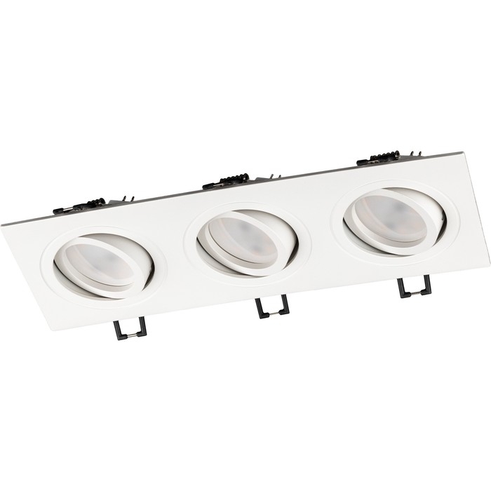 Свет-к встр-й, ARTIN, прямоуг 260х94х25мм монтаж отверст 75х230мм 3х GU5.3 Al черный 51427 5