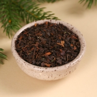 Новый год! Чай чёрный в коробке-тортике &laquo;С новым годом&raquo;, вкус: мята, 50 г.