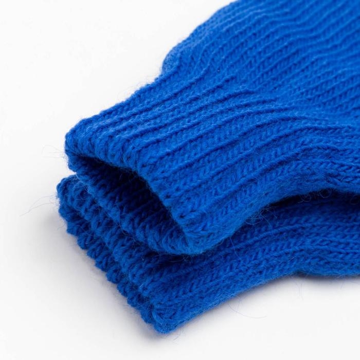 Варежки двойные детские, цвет синий, размер 10 (0-3 года) Варежки двойные детские, цвет синий, размер 10 (0-3 года)