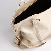 Сумка-шопер женская на молнии, цвет бежевый Сумка-шопер женская на молнии, цвет бежевый