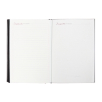 Еженедельник датир 2025г мягк обл иск кож А5 80л ESCALADA, бл тис, кр бл 70 г/м&sup2;, чёрный