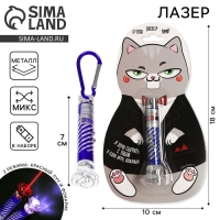 Лазер &laquo;Я хочу сыграть с тобой&raquo;, цвета МИКС,на блистере