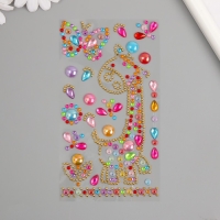 Декоративные украшения из страз "Жираф и бабочка" Декоративные украшения из страз "Жираф и бабочка"