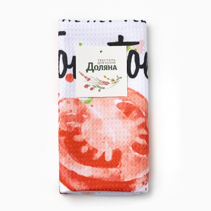 Полотенце Доляна Tomato 40х60&plusmn;3см, 100% пэ, микрофибра