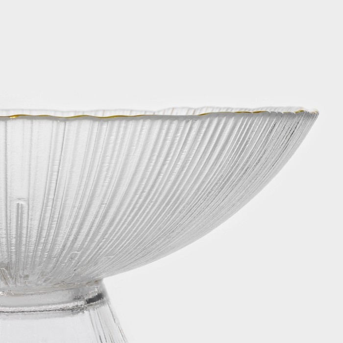 Ваза из стекла для фруктов «Фейерверк», 630 мл, 18×9 см, цвет прозрачный Ваза из стекла для фруктов «Фейерверк», 630 мл, 18×9 см, цвет прозрачный