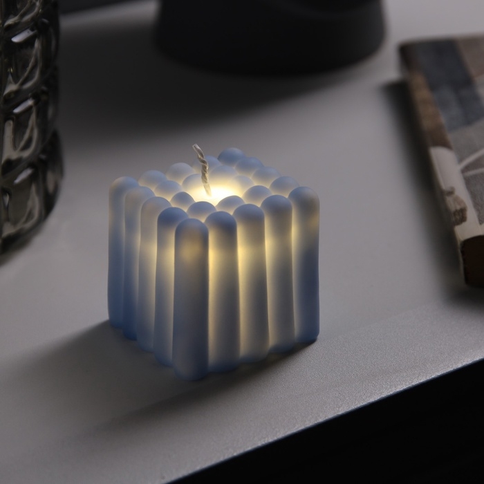 Светодиодная фигура &laquo;Куб&raquo; 5х5 см, батарейки АG13х3 (в комплекте), свечение теплое белое