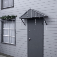 Гирлянда «Бахрома» 12 × 0.7 м, IP44, УМС, белая нить, 240 LED, свечение белое, мерцание, 220 В Гирлянда «Бахрома» 12 × 0.7 м, IP44, УМС, белая нить, 240 LED, свечение белое, мерцание, 220 В