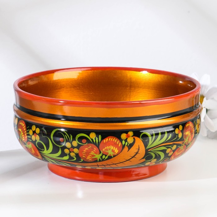 Чашка &laquo;Ягодка&raquo;, большая, 16&times;7см, хохлома