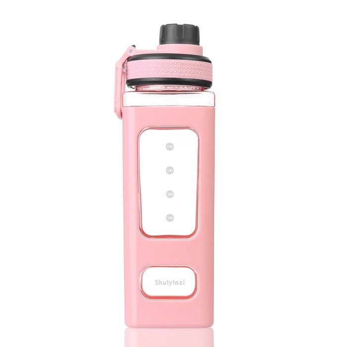 Бутылка для воды Бутылка для воды "Гава", 700 мл, 24 х7 см, розовая