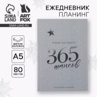 Новый год. Ежедневник-планинг &laquo;365 шансов&raquo;, А5, 80 л.