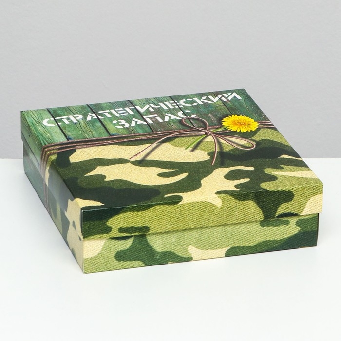 Коробка складная, "Стратегический запас"  23 х 23 х 6,5 см