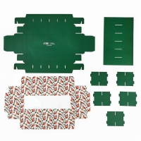 Коробка складная под 12 конфет &laquo;Снегири&raquo;, 3.8 х 10.5 х 26.5 см, Новый год