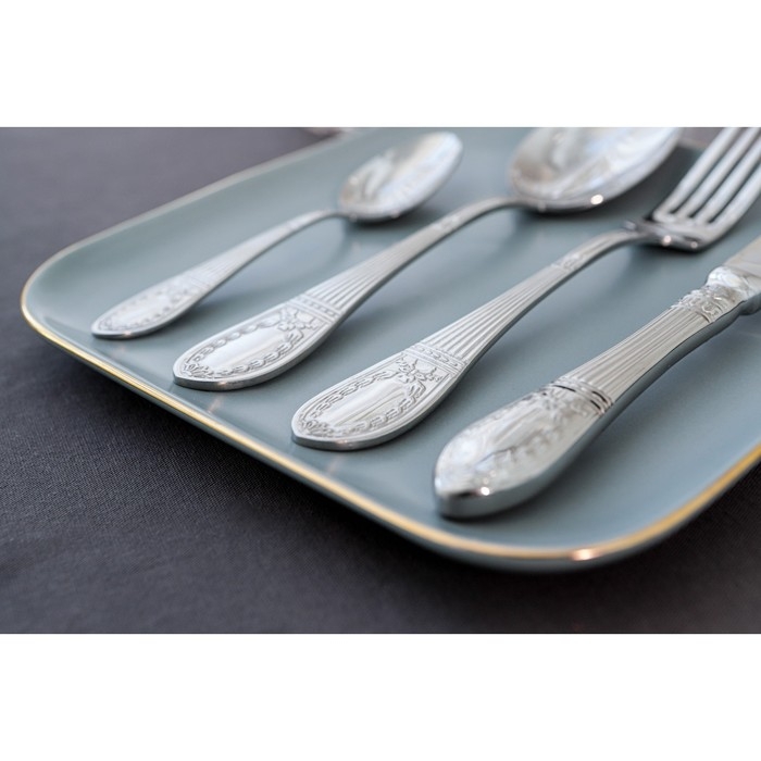 Ложка чайная «Беркли», длина 14,4 см, толщина 2 мм, цвет серебряный Ложка чайная «Беркли», длина 14,4 см, толщина 2 мм, цвет серебряный