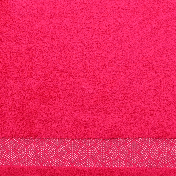 Полотенце махровое Modello argento цвет малиновый, 70Х130, 460г/м хл100%