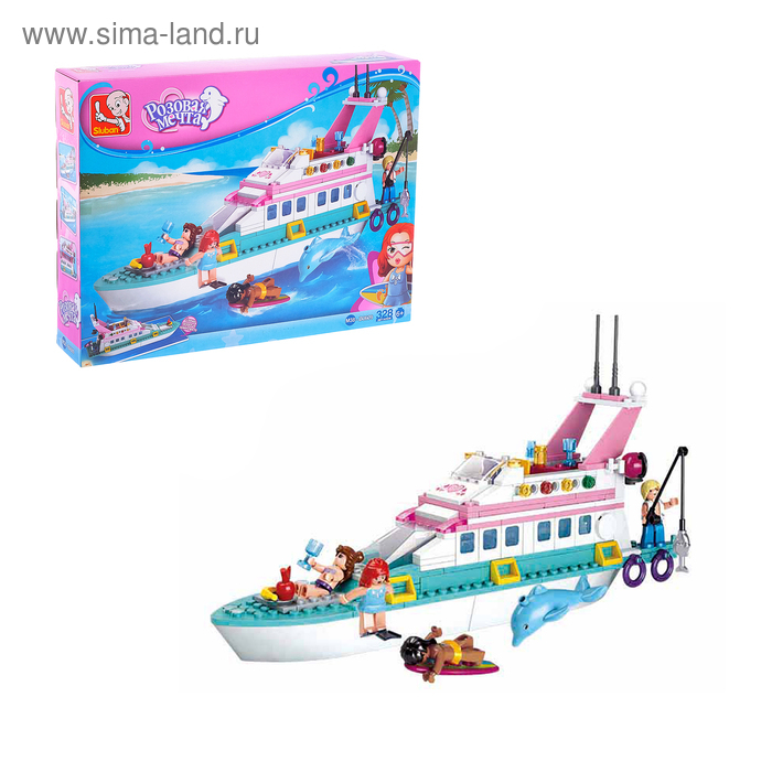 Конструктор &laquo;Розовая Мечта: яхта&raquo;, 328 деталей