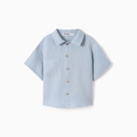Рубашка для мальчика KAFTAN Linen, р. 32 (110-116), голубой