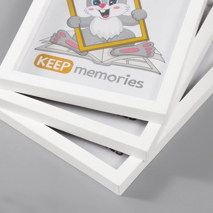 Набор фоторамок пластик L-3 15х21 см ( 3 шт.), белый Набор фоторамок пластик L-3 15х21 см ( 3 шт.), белый