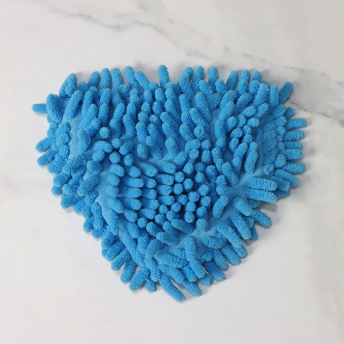 Насадка для окномойки арт 3092740 Доляна, микрофибра букля, 14&times;17 см, цвет синий