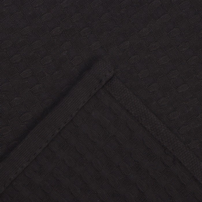 Полотенце "Доляна" цв. черный 35х60 см, 100% хл., крупная вафля 220 г/м2