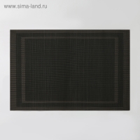 Салфетка сервировочная на стол Доляна &laquo;Окно&raquo;, 45&times;30 см, цвет коричневый