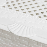 Корзина бельевая с крышкой &laquo;Плетёнка люкс&raquo;, 85 л, 58&times;39&times;57 см, цвет белый