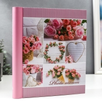 Фотоальбом магнитный 30 листов "Розовые розы"