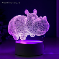 Светильник "Бегемот" LED RGB от сети RISALUX Светильник "Бегемот" LED RGB от сети RISALUX