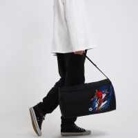 Сумка детская спортивная для мальчика "Футбол" на молнии, наружный карман, чёрный Сумка детская спортивная для мальчика "Футбол" на молнии, наружный карман, чёрный