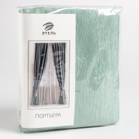 Штора портьерная Этель "Фактура"цв.светло-зеленый,на шторн.ленте 145*265 см,100% п/э Штора портьерная Этель "Фактура"цв.светло-зеленый,на шторн.ленте 145*265 см,100% п/э