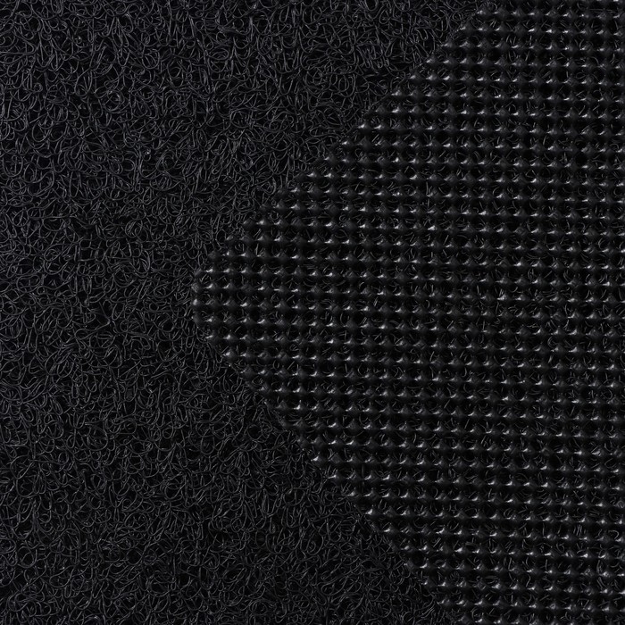 Коврик придверный грязезащитный SAVANNA, 45&times;75 см, цвет чёрный