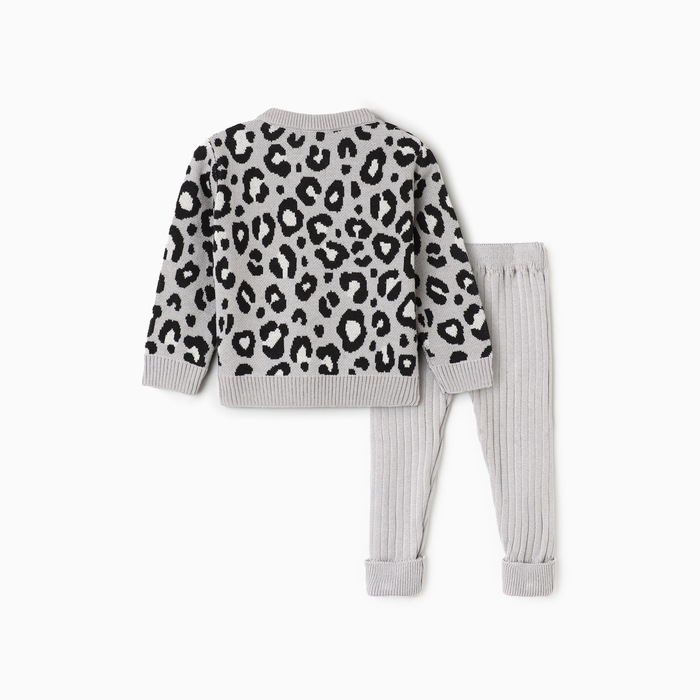 Костюм вязаный Крошка Я Leo Baby рост 68-74 см, темно-серый Костюм вязаный Крошка Я Leo Baby рост 68-74 см, темно-серый