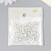 Бисер кубический стекло 4х4 мм "Белоснежный" набор 20 гр Бисер кубический стекло 4х4 мм "Белоснежный" набор 20 гр