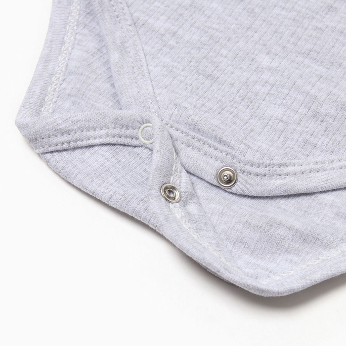 Боди детский, цвет серый, рост 62 см